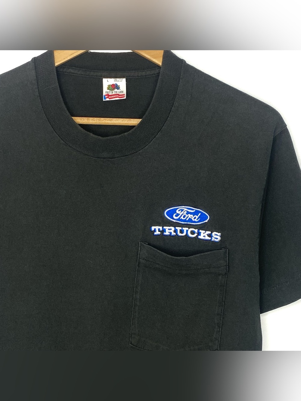 Vintage 90’s Ford Trucks Faded Black Single Stitch T Shirt Made In USA Large